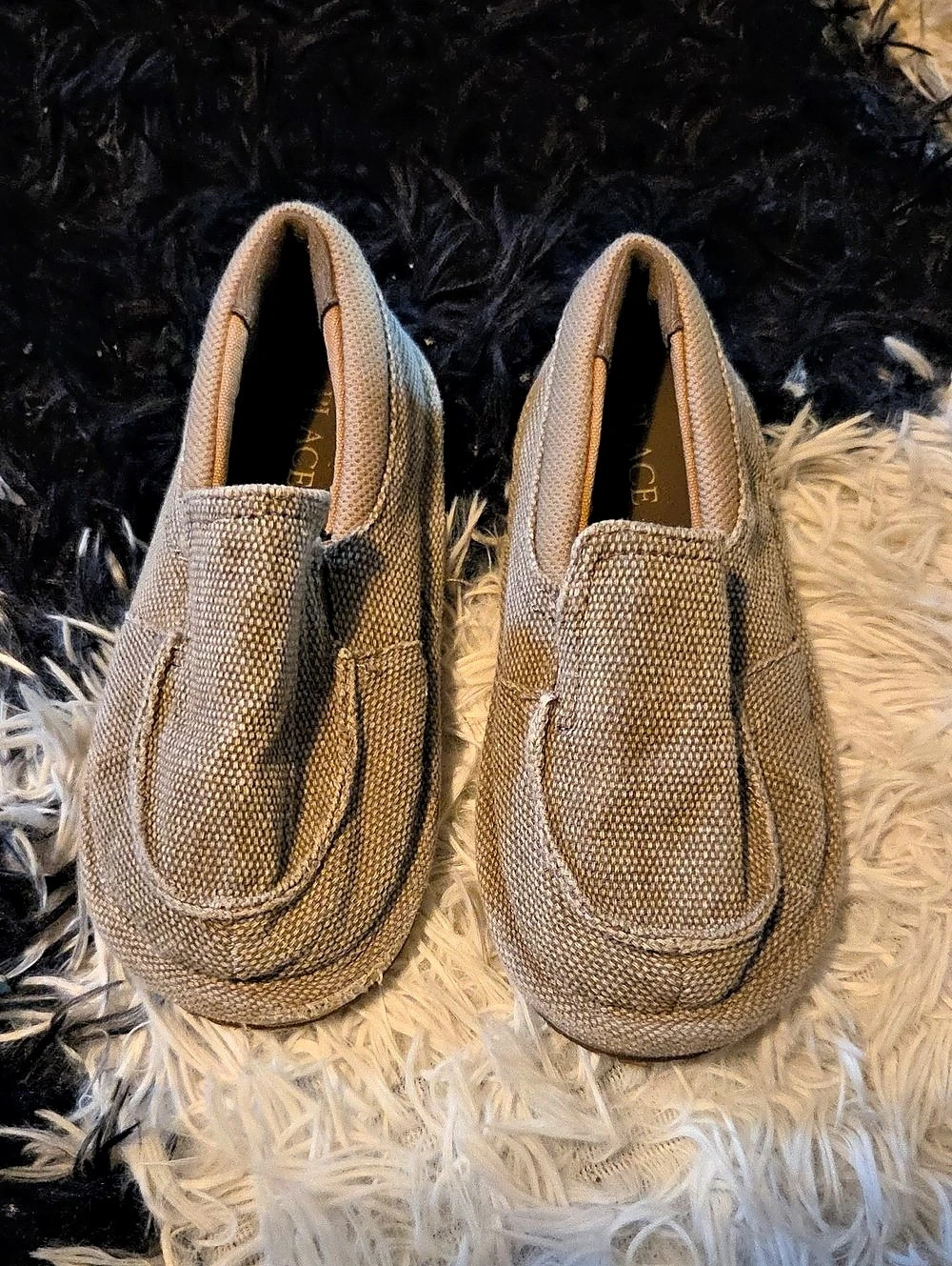 The Children's Place Toddler Boys Canvas Slip On Loafers Brown